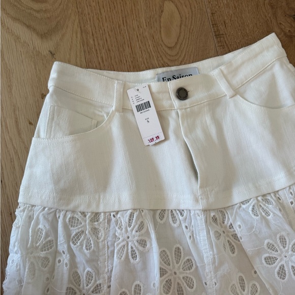 En Saison Adina Eyelet Skirt - Picture 5 of 7